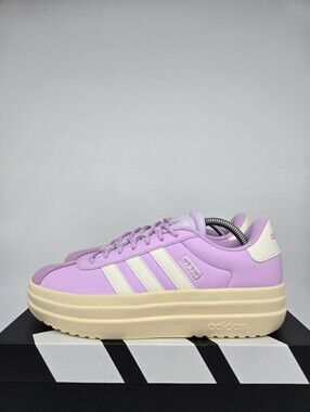 adidas Women's VL Court Bold JI1791 Bliss Lilac Ice Lavender Shoes Size 10